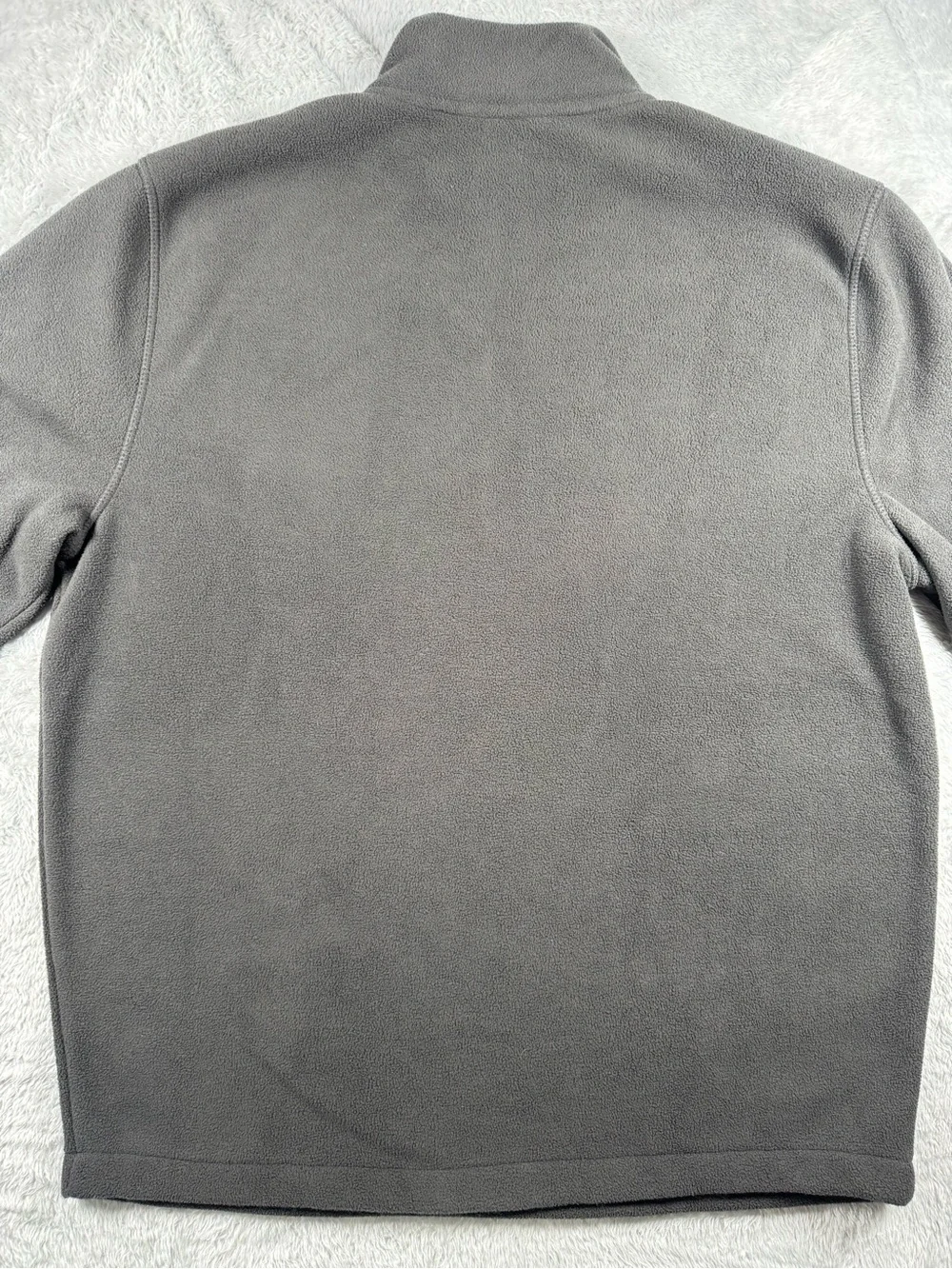 Brooks Brothers 346 Gray Fleece Quarter Zip Pullover Large